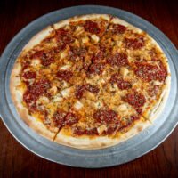 Chicken Parmesan Pasta, GoGo Pizza, GoGo Favorite, Pasta, breaded chicken pasta, marinara sauce pasta, mozzarella cheese pasta, hearty Italian pasta, baked pasta dish, gourmet chicken pasta, creamy pasta entrée, comfort food pasta, best chicken parmesan pasta