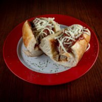 Meatball Sub, GoGo Pizza, Subs, marinara meatball sandwich, cheesy meatball sub, toasted Italian sub, gourmet hot sandwich, hearty meatball hoagie, best meatball sub near me, hot sandwich with cheese, Italian style sub, comfort food sandwich